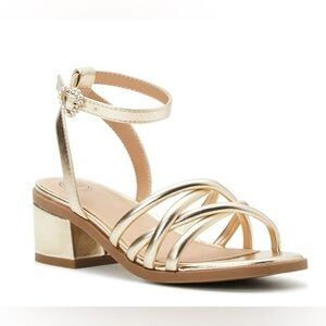 Wonder Nation Gold Strappy Kids Sandals